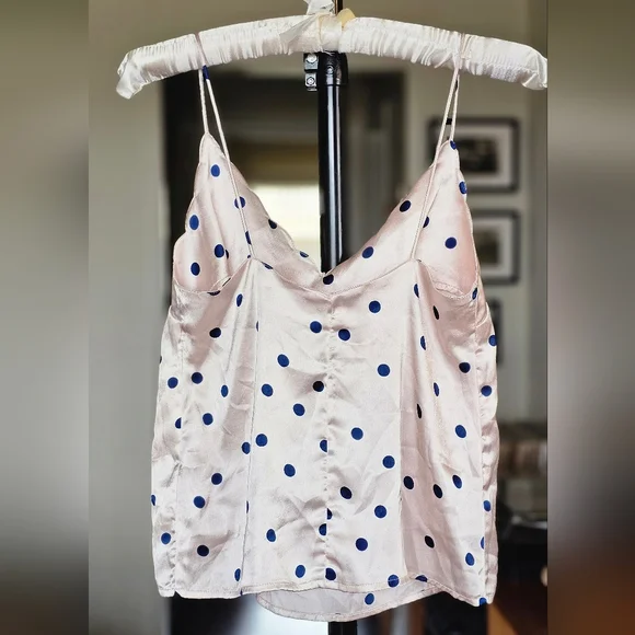 Topshop Polka Dot Satin Camisole - Picture 3 of 5